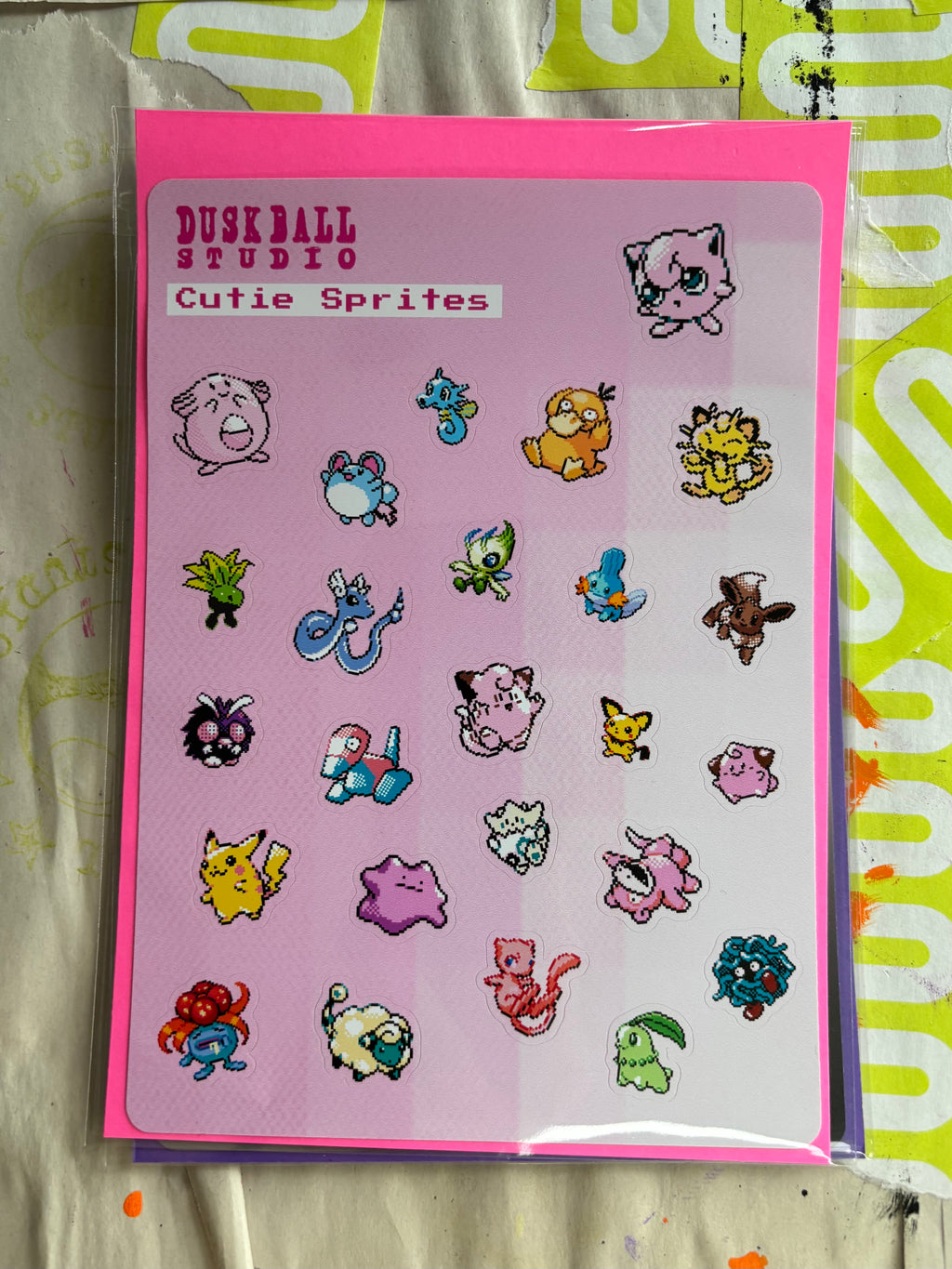 CUTIE SPRITES STICKER SHEET