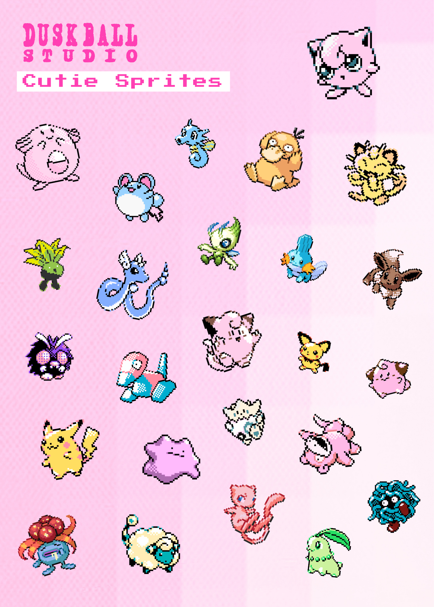 CUTIE SPRITES STICKER SHEET